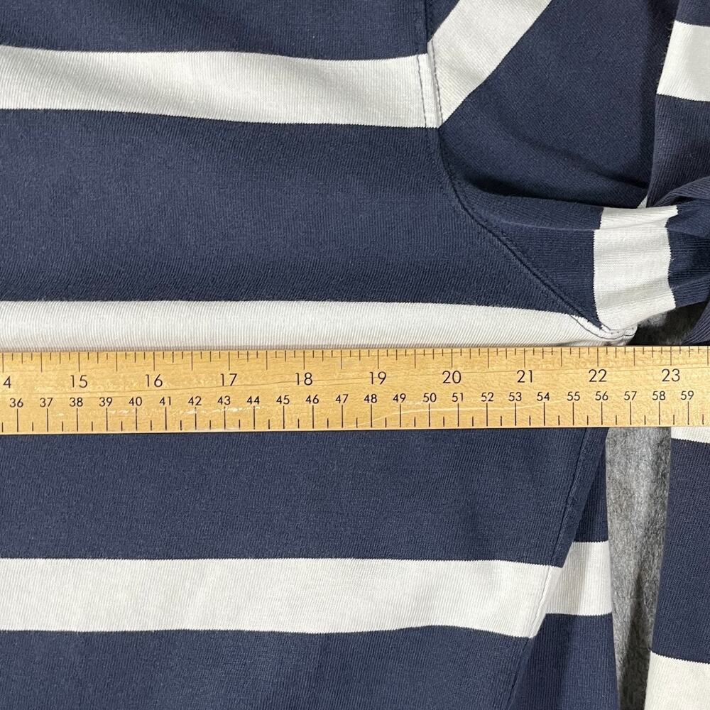 J.Crew Striped Rugby Shirt / Men's XL / Heavyweight 100% Cotton Navy White AR853 - Picture 6 of 13